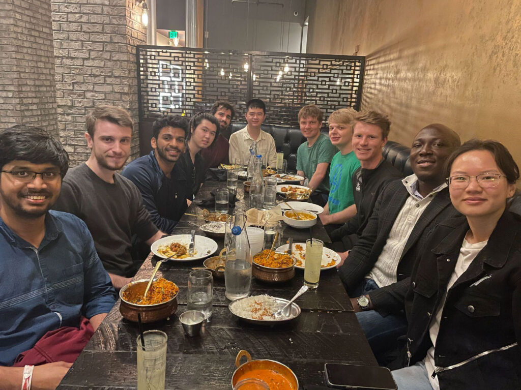 BioWiNS hosts its first group dinner at Blue India